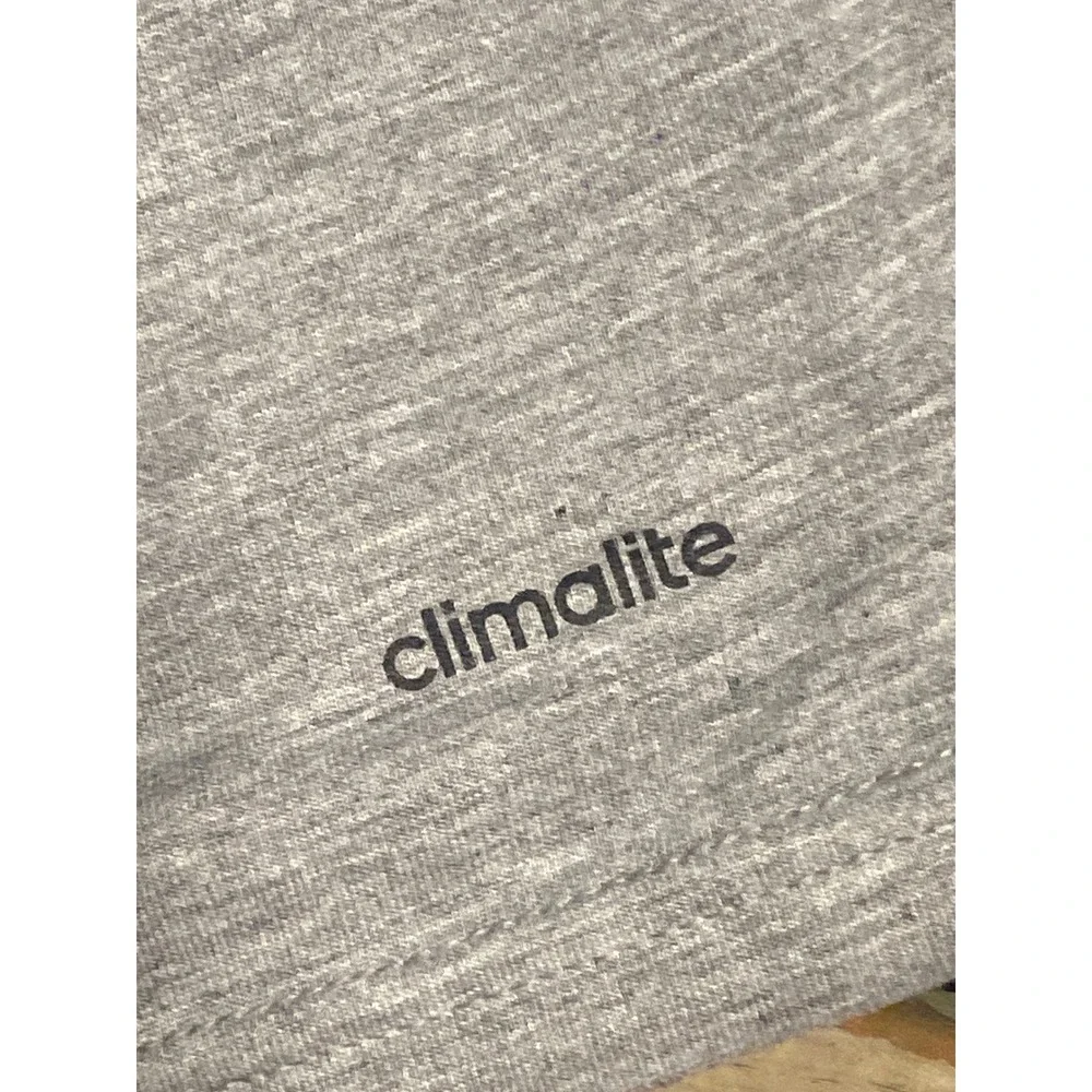 Adidas Ultimate Tee Mens Medium Gray Climalite Short Sleeve Athletic T-Shirt